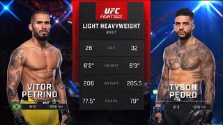 Vitor Petrino vs Tyson Pedro  Highlights before the match [upl. by Skiba172]