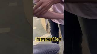 Intravenous blood  injection doctor hospital nursing youtubeshorts trending neet shorts [upl. by Lobel520]