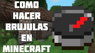 Cómo hacer una BRÚJULA en MINECRAFT  Videojuegos World [upl. by Josey]