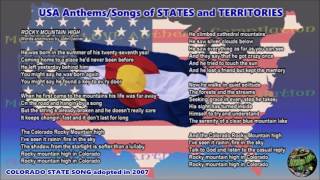 Colorado State Song ROCKY MOUNTAIN HIGH with music vocal and lyrics [upl. by Enyaw]