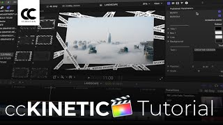 ccKINETIC 20 TUTORIAL for Final Cut Pro  English [upl. by Znerol]