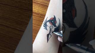 “ITACHI INSPIRED “ Kunai and wing tattoo design tattoo tattoodesigns anime [upl. by Esiahc]