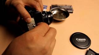 How to install a new internal lithium battery on a Minolta Maxxum 7000 [upl. by Llehsam670]