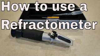 how to measure salt level in saltwater aquarium  how to measure salinity using a refractometer [upl. by Kylila]