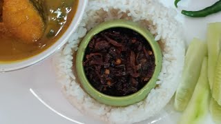 bengali shidol chutneydry fish chutneyshidol shutkicooking recipe [upl. by Arley]