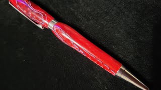 Crimson acrylic slimline pen [upl. by Aerda246]