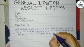 General Donation Request Letter Template amp Format  Writing Practices [upl. by Gardy451]