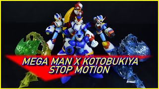 MEGA MAN X STOP MOTION  KOTOBUKIYA MODEL KITS  rockman megamanx stopmotion kotobukiya figure [upl. by Enoval]