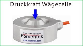 Druckkraft Wägezelle 0120kN Druckkraftsensor [upl. by Spiros]