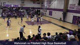 Wahconah vs Pittsfield High Boys Basketball [upl. by Oremor]