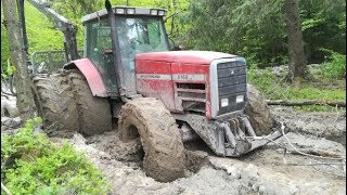 CIĘŻKI TYDZIEN PRACY W LESIE CZ2 MASSEY FERGUSONJOHN DEERE I MTZ BELARUSPALMS 15DFORESTRY WORK [upl. by Eras208]