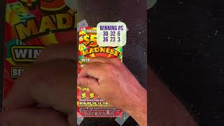 QUICK SCRATCH 92 10 500 MADNESS TICKET lottery scratchin shorts [upl. by Syverson]