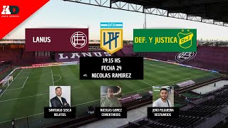 LANUS VS DEFENSA Y JUSTICIAAROMA DEPORTIVO [upl. by Hitt]