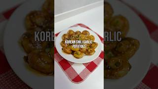 Korean chili garlic potatoes trending korean koreanrecipe potatoes spicy yummy tasty recipe [upl. by Kenrick307]