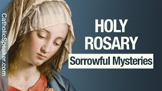 HOLY ROSARY  Sorrowful Mysteries Tuesday amp Friday Catholic [upl. by Cohla]