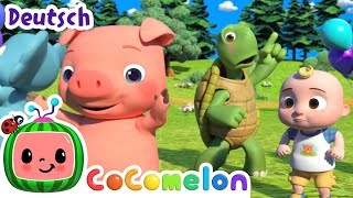 Das Stopptanzlied  CoComelon  JJs Animal Time Deutsch  Cartoons und Kinderlieder [upl. by Burra]