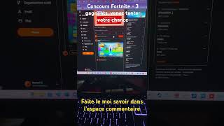 J’organise un concours sur Fortnite  vous pourrez gagner le skin de votre choix [upl. by Fiel171]