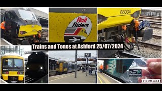 Trains and tones at Ashford International 250724 [upl. by Douglass]