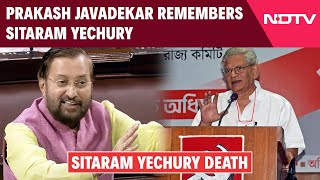 Sitaram Yechury Latest News  BJPs Prakash Javadekar Recalls Fond Memories With Sitaram Yechury [upl. by Kered]