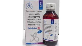 Belglintus DM Syrup Dextromethorphan Hydrobromide Phenylephrine Hydrochloride Chlorpheniramine Syrup [upl. by Annwahs603]