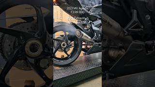 2023 MV Agusta F3 RR SC Project S1 Exhaust vs Stock Exhaust Sound [upl. by Gnurt]