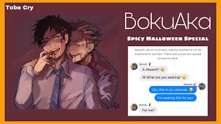 BokuAka’s 🌶SPICY🌶 Halloween  BokuAka Special  Haikyuu texts  CryBaby Repost ⚠️16 [upl. by Allebara657]