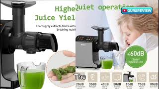 whall Masticating Slow Juicer Professional Stainless Juicer Machines for Vegetable and Fruit [upl. by Ainad]