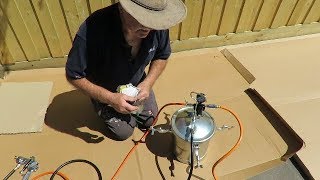 👍 Part 22 BlackRidge Air Spray Gun with 10 litre Spray Tank the best spray gun for fence painting [upl. by Yentyrb]