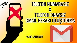 TELEFON NUMARASIZ GMAİL HESABI AÇMA  TELEFON ONAYSIZ  2024 [upl. by Iralav116]