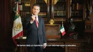 Primer Informe de Gobierno Presidente Peña Nieto  Despacho [upl. by Airtap]