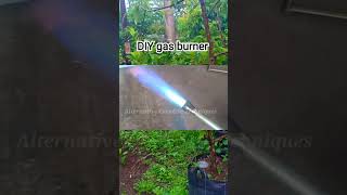 DIY gas burner blacksmith furnace [upl. by Yrekaz]