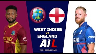 West Indies v England ENG vs WI 1st T20 2023 MATCH LIVE CRICKET SCORES amp COMMENTARY [upl. by Elden290]