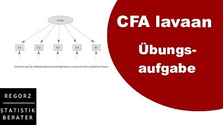 CFA mit lavaan Übungsaufgabe [upl. by Philcox]