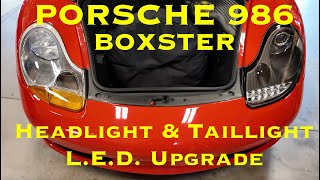 Porsche 986 Boxster LED Headlights amp LED Taillights [upl. by Nais]