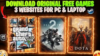 3 WEBSITES TO DOWNLOAD FREE PC GAMES  HOW TO DOWNLOAD GAMES IN LAPTOP  PC GAMES FREE DOWNLOAD 2024 [upl. by Mercie]