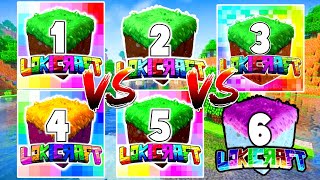 Lokicraft 1 VS Lokicraft 2 VS Lokicraft 3 VS Lokicraft 4 VS Lokicraft 5 VS Lokicraft 6 [upl. by Lahcsap]