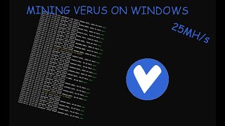 How To Mine Verus On Windows [upl. by Nisbet57]