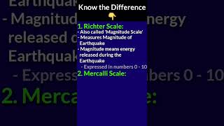 Richter Scale vs Mercalli Scale educationalvideo geography earthquake [upl. by Ready749]