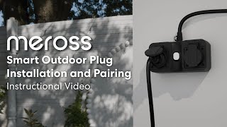 How to install Meross Smart Outdoor Plug MOP320 [upl. by Wiedmann514]