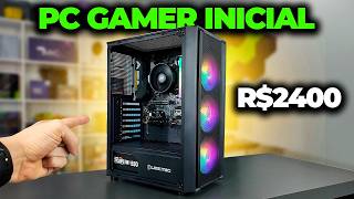 PC GAMER DE R2400 PARA INICIAR 2025 RODA JOGOS EM FULL HD COM TESTES [upl. by Mendy]