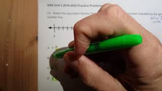 4NF6 23 decimals on a number line mixed numbers [upl. by Leamsi]