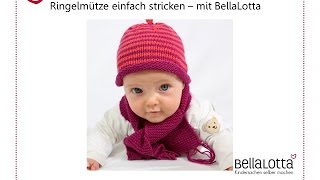 Babymütze einfach stricken  Mütze stricken für Anfänger [upl. by Oribella]