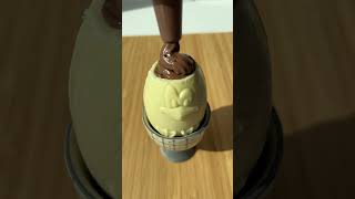 Chocolademousse in een chocolade ei 🍫 chocolatedesserts libellelekker pasen chocolate [upl. by Waylon224]