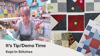 Its TipDemo Time July BOM Double Friendship Star 4 Patch Month 7 BOM quilting friendshipstar [upl. by Nairbo]