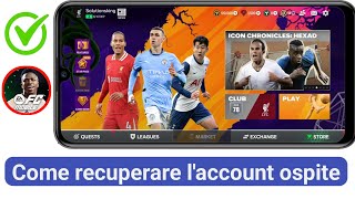 Come recuperare il tuo vecchio account ospite in Fc Mobile 2024  Recupera ID smarrito [upl. by Eilyw]