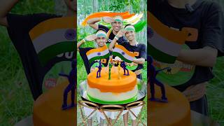 Indian Flag Colour Cake Making For 15th Aug 2024 Celebration  Happy Independence Day  Short Story [upl. by Ayojal146]