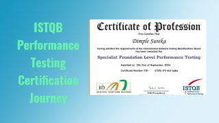 ISTQB Performance Testing Certification Journey [upl. by Auka112]