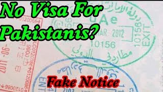 Dubai Suspends Visa for Pakistanis  GDRFA Responds [upl. by Ming366]