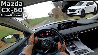 2023 Mazda CX60 33 eSkyactiv D254  POV test drive [upl. by Robbie]