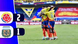 COLOMBIA VENCE 2  1 A ARGENTINA POR LAS ELIMINATORIAS SUDAMERICANAS  REY DEPORTIVO [upl. by Aubrette]